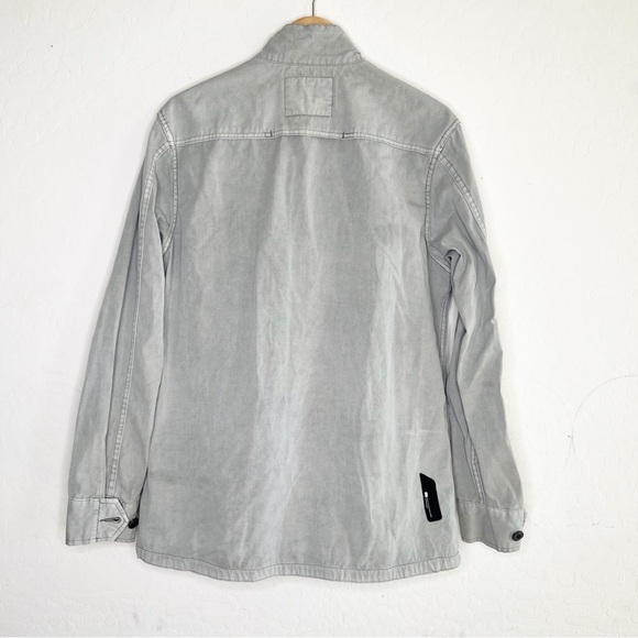 G STAR RAW delta canvas overshirt light grey army military style - Picture 2 of 11